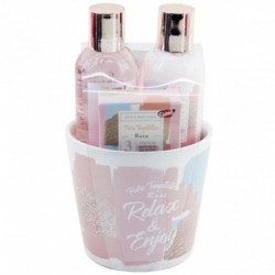 COFFRET CADEAU DE BAIN -BOL "RELAX & ENJOY"