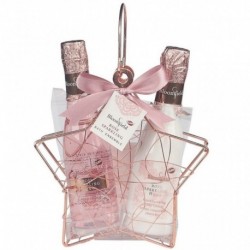 COFFRET DE BAIN POUR FEMME EN FORME D' ETOILE MÉTALLIQUE