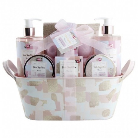 PURE TEMPTATION BATH GIFT WIRE BASKET