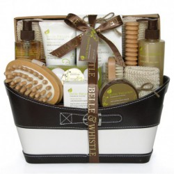 Corbeille de Bain Premium - Belle Naturals - Beurre de Cacao - 17 Pcs