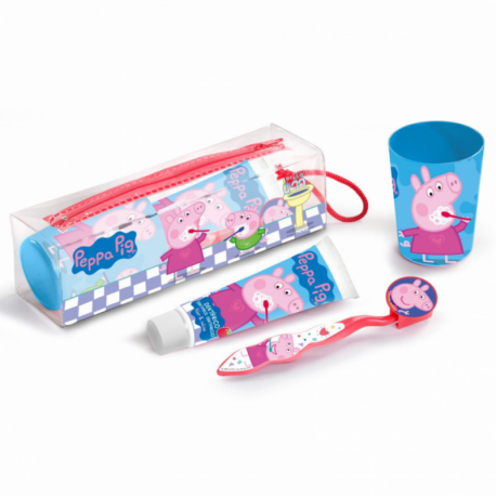 SET BROSSE À DENTS PEPPA PIG
