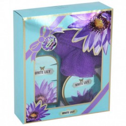Gloss!  Boite de Bain White Lily Lys 3 Pcs