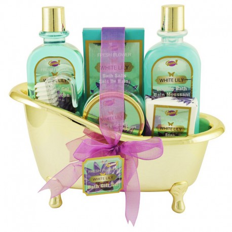 Baignoire de Bain - White Lily - Lys - 6 Pcs