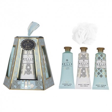 Belle & Whistle Blue - Coffret de Bain Hexagonal