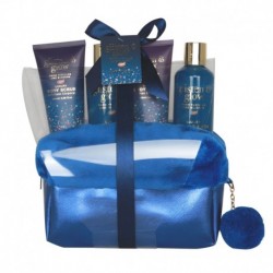 Glisten & Glow Blue - Trousse de Bain Pompom