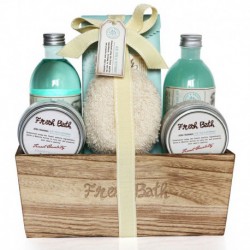 Corbeille de Bain - Fresh - Aloe Vera & Menthe Poivrée - 6 Pcs