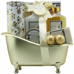 Baignoire de Bain - Gold - Musc & Fleurs - 8 Pcs