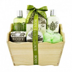 Corbeille de Bain - Body Luxurious - Thé Vert - 6 Pcs