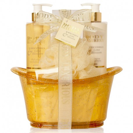 Baignoire de Bain - Body Luxurious - Vanille & Tilleul - 4 Pcs
