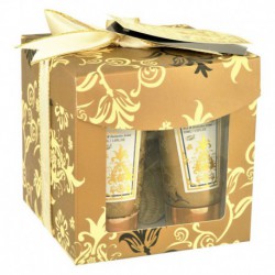Set de Bain - Gold - White Floral & Musk - 3 Pcs