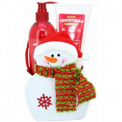 Coffret de Bain Bonhomme de Neige - Merry Christmas - Mûre - 2 Pcs