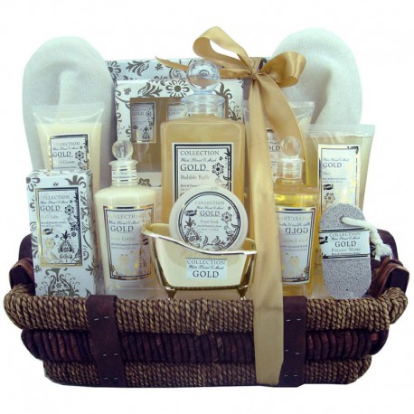 Coffret de Bain Premium - Gold - Musk & Fleurs - 14 Pcs