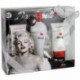 Coffret cadeau beauté - Eau de parfum 150ml, crème de douche 150ml, lotion 150ml et trousse - Marylin Monroe