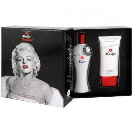 Coffret cadeau duo - Eau de parfum 50ml et crème de douche 150ml - Marylin Monroe