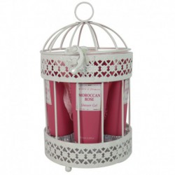 Cage de Bain AROMANICE - 4 Pièces - Rose