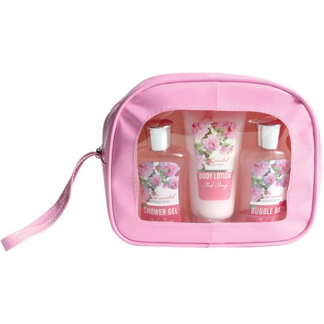 Trousse de Bain - Floral Scented - Pivoine - 4 Pcs