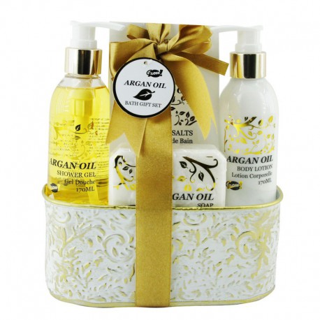 Gloss! Pot de Bain en Métal Argan Oil - 4pcs