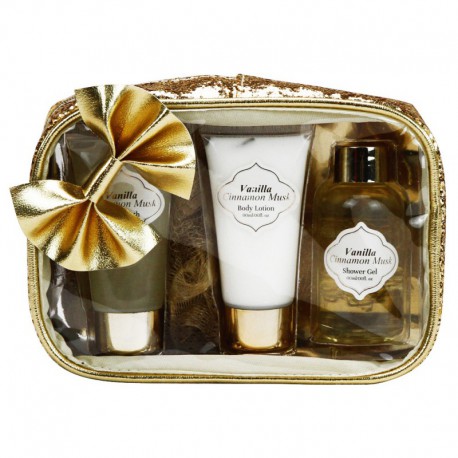 Gloss! Trousse de Bain Noeud Sparkling Bliss - Fleurs Blanches et Musk - 4pcs