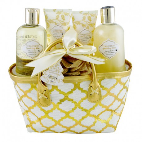 Gloss! Sac de Bain Sparkling Bliss - Fleurs Blanches et Musk - 5pcs
