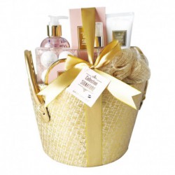 Gloss! Corbeille de Bain Premium Signature - Karité, Vanille et Menthe Citronnée - 7pcs