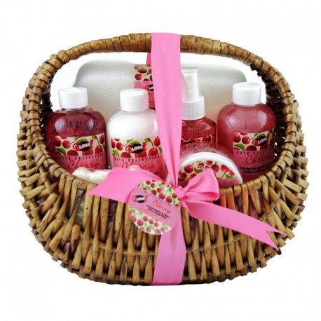 Gloss! Coffret Cadeau - Coffret de Bain Collection Cherry/Verbena Senteur Cerise ou Verveine Aléatoire - 7pcs