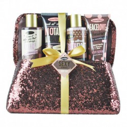 Coffret de bain au parfum de musc doux, vanille et nectarine blanche - 4pcs
