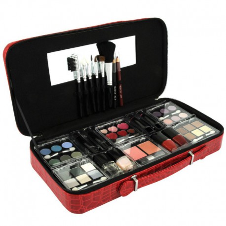 Mallette de Maquillage - Beauty Case Red - 54 Pcs