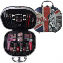 Mallette de maquillage London Vintage Style - 38pcs