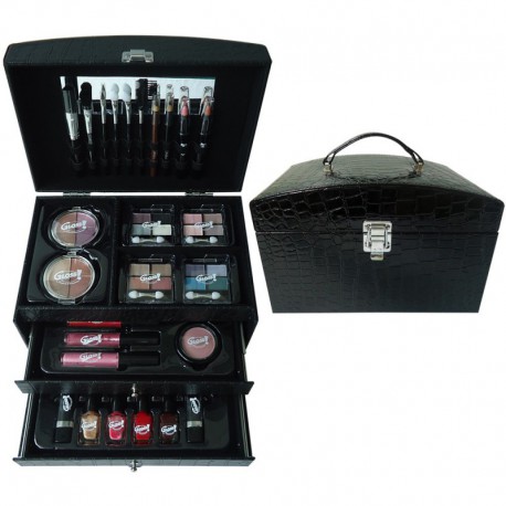 Mallette de Maquillage - Stylish Essentials Croco - 55 Pcs