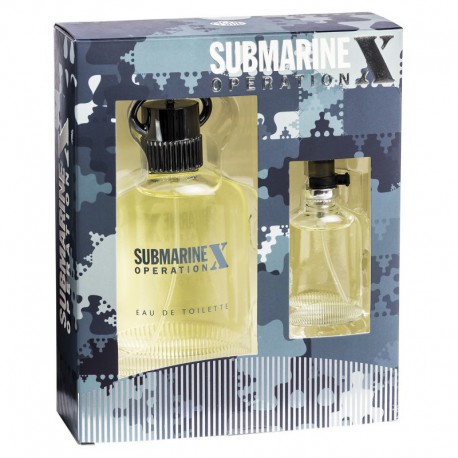 Coffret Cadeau Homme Eau de Toilette 100ml et 15ml Submarine Operation X  - Real Time