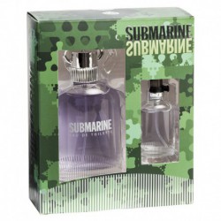 Coffret Cadeau Homme Eau de Toilette 100ml et 15ml Submarine  - Real Time