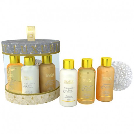 Coffret de Bain - Body Luxurious - Vanille & Tilleul - 4 Pcs