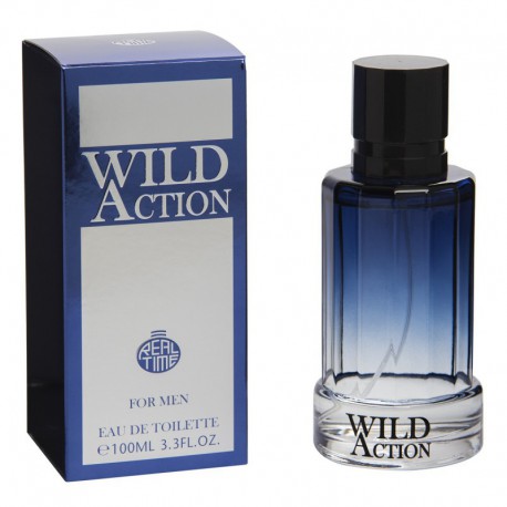 Eau deToilette 100ml Homme Wild Action  - Real Time