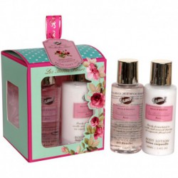 Set de Bain - Les Belles Fleurs - Rose - 3 Pcs