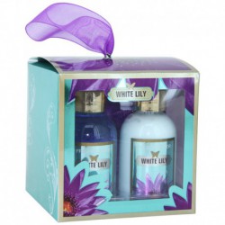 Set de Bain Cube - White Lily - Lys - 3 Pcs