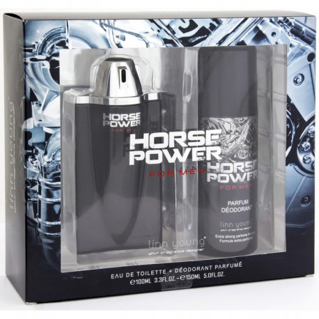 Coffret Toilette Homme - Eau de Toilette 100ml et Déodorant Horse Power
