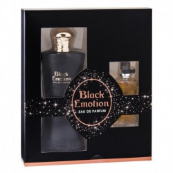 Coffret Cadeau Femme Eau de Parfum 100ml et 15ml Black Emotion  - Real Time