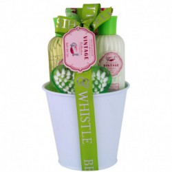 Pot de Bain - Vintage Green - Rose & Vanille - 4 Pcs