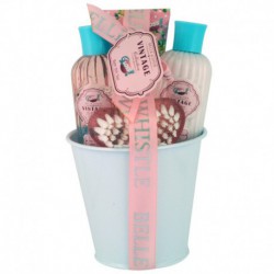Pot de Bain - Vintage Pink - Rose & Vanille - 4 Pcs
