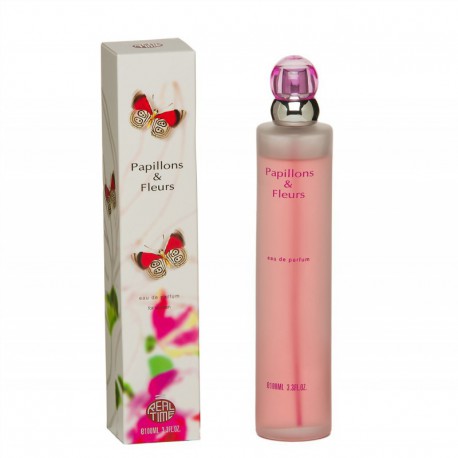 Eau de Parfum 100ml Femme Papillons et Fleurs  - Real Time