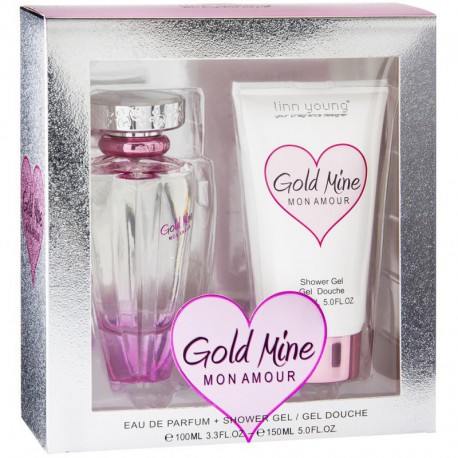 Coffret parfum Femme - Eau de Parfum 100ml et Déodorant Gold Mine Mon Amour