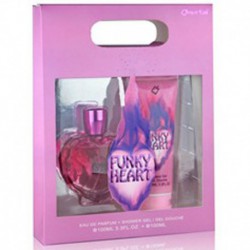Coffret cadeau - Eau de Parfum Femme 100ml et gel douche Funky Heart