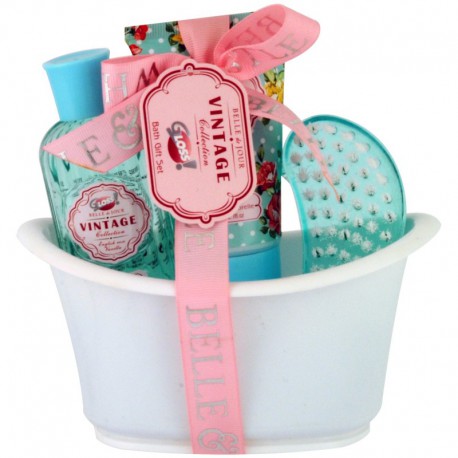 Baignoire de Bain - Vintage - Rose & Vanille - 3 Pcs