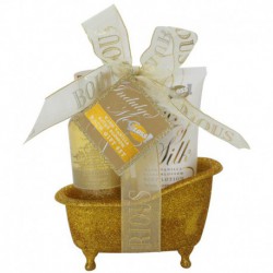 Mini Baignoire INDULGE ME GOLD - 2 Pièces - Vanille et Tilleul